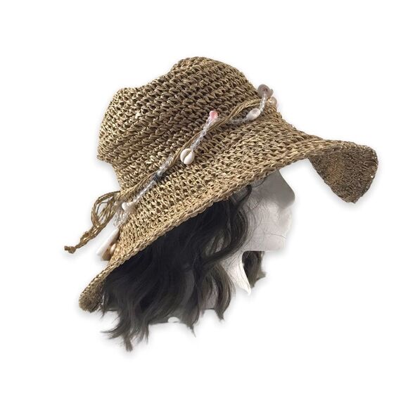 Tropical Trends handmade straw hat - Picture 1 of 8